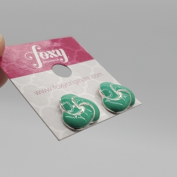 Women's Earrings Mint Green by Foxy Originals - Picture 7 of 12